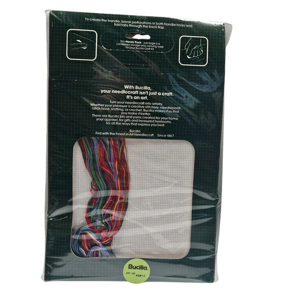 VTG Bucilla Christmas Heirloom Counted Cross-Stitch Sampler Kit Sleigh Ride Samp - Picture 2 of 7